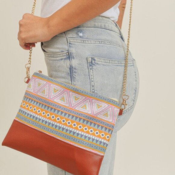 Aztec Crossbody & Wristlet Bag - Picture 3 of 4